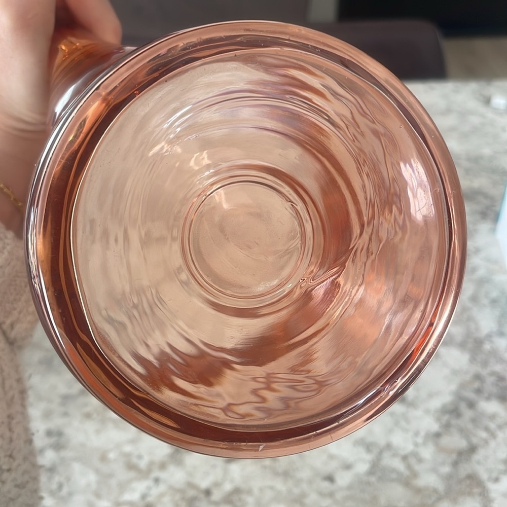 Vintage 1920/30’s pink depression glass pitcher - Picture 5 of 5